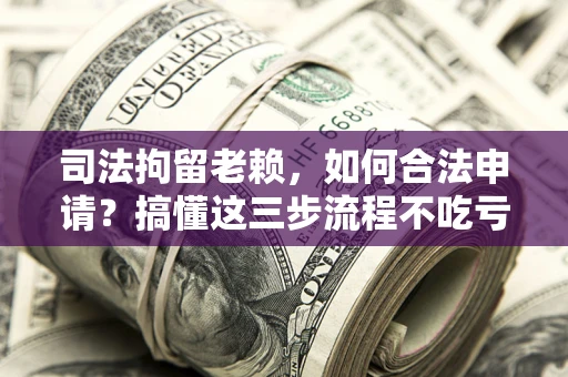 北京司法拘留老赖，如何合法申请？搞懂这三步流程不吃亏！