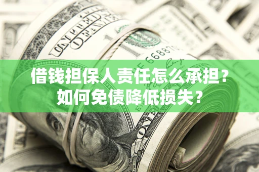 北京借钱担保人责任怎么承担？如何免债降低损失？