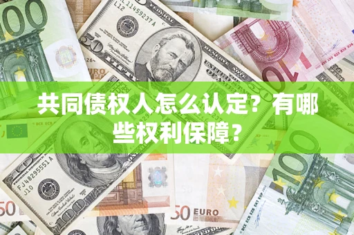 北京共同债权人怎么认定？有哪些权利保障？