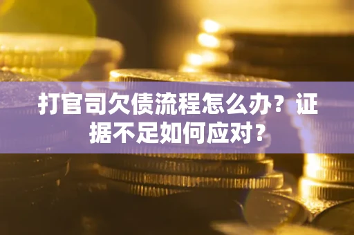 北京打官司欠债流程怎么办？证据不足如何应对？