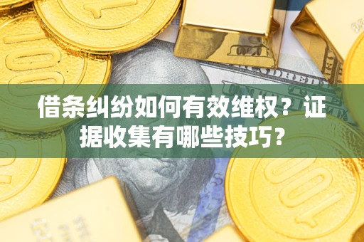 北京借条纠纷如何有效维权？证据收集有哪些技巧？
