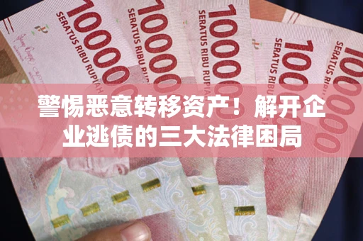 北京警惕恶意转移资产！解开企业逃债的三大法律困局